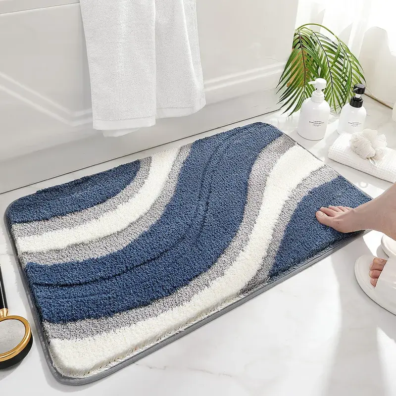 Flocking Bathroom Rugs