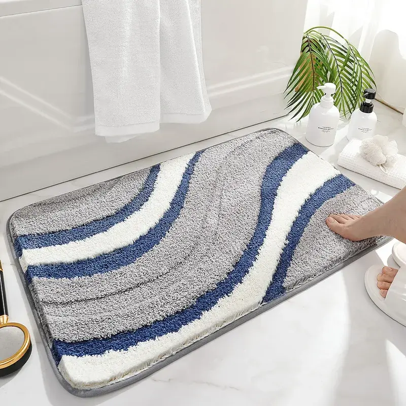 Flocking Bathroom Rugs
