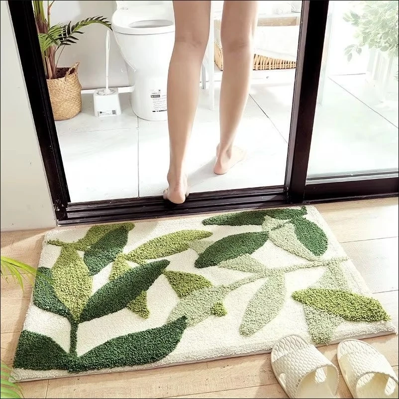 Flocking Bathroom Rugs