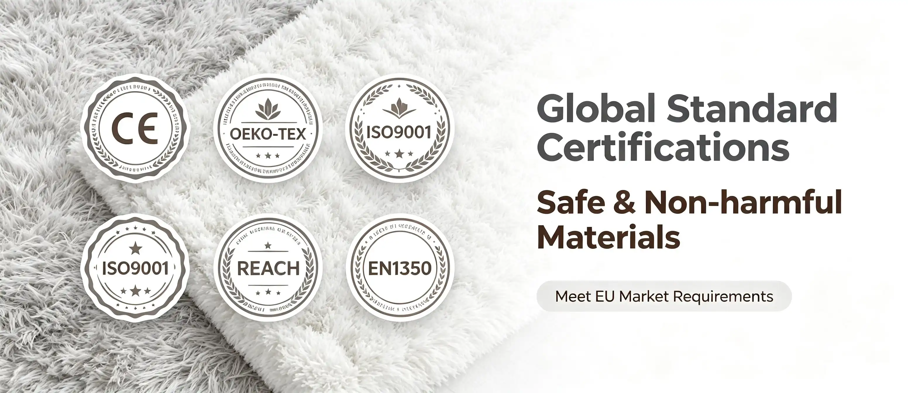 Bedroom Shaggy Rugs Certifications & Safety Compliance