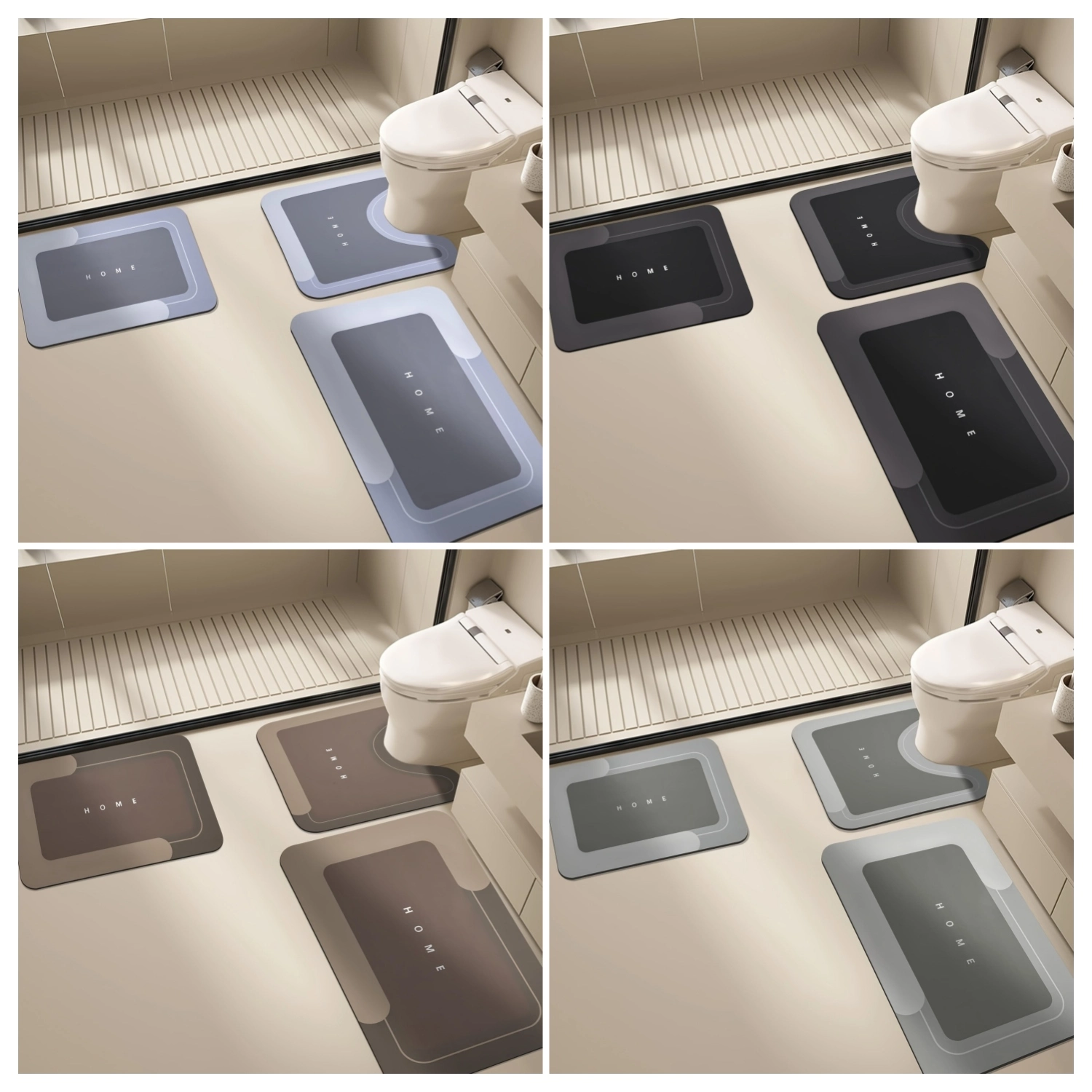 Non Slip Absorbent Bath Mat Styles