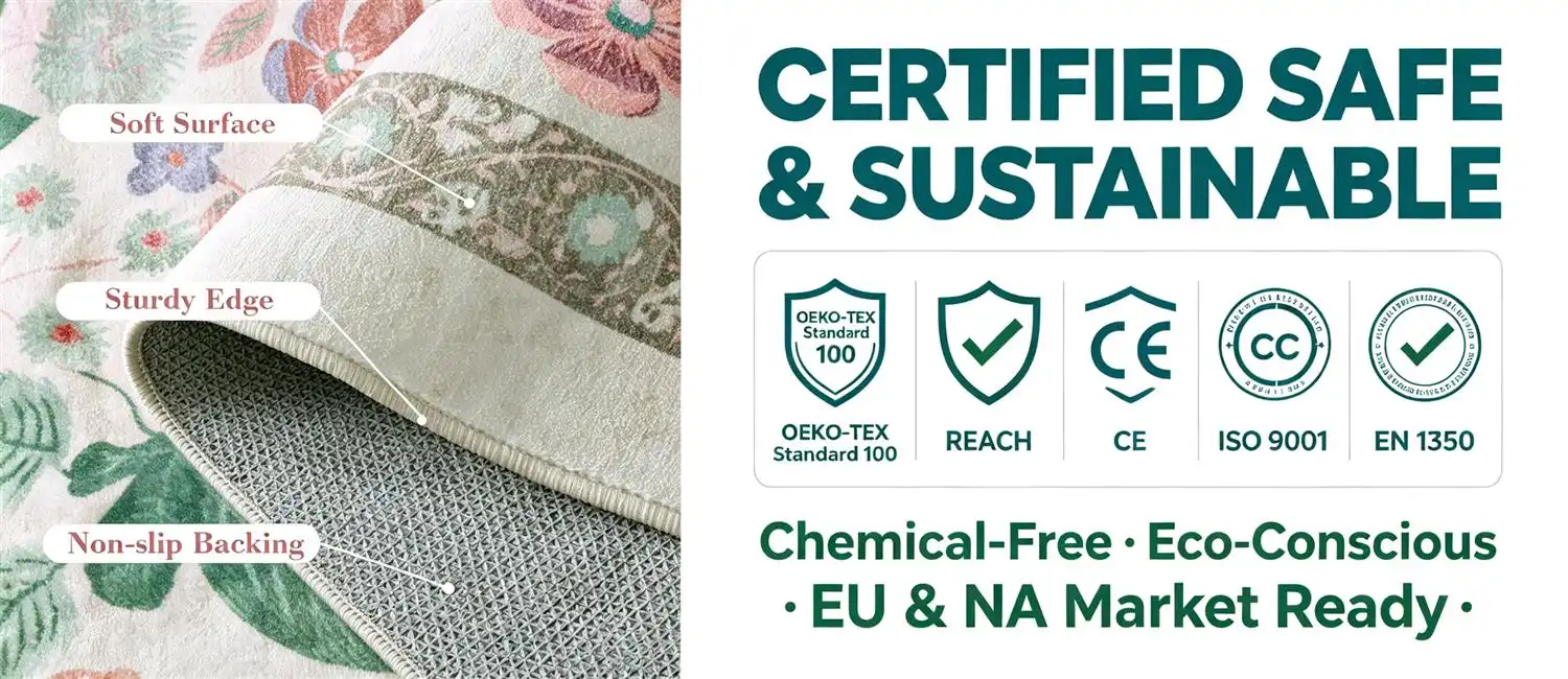 Multicolor Boho Rug certifications Multicolor Boho Rug certifications