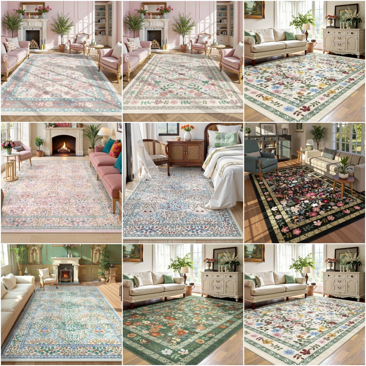 Multicolor Boho Rug styles