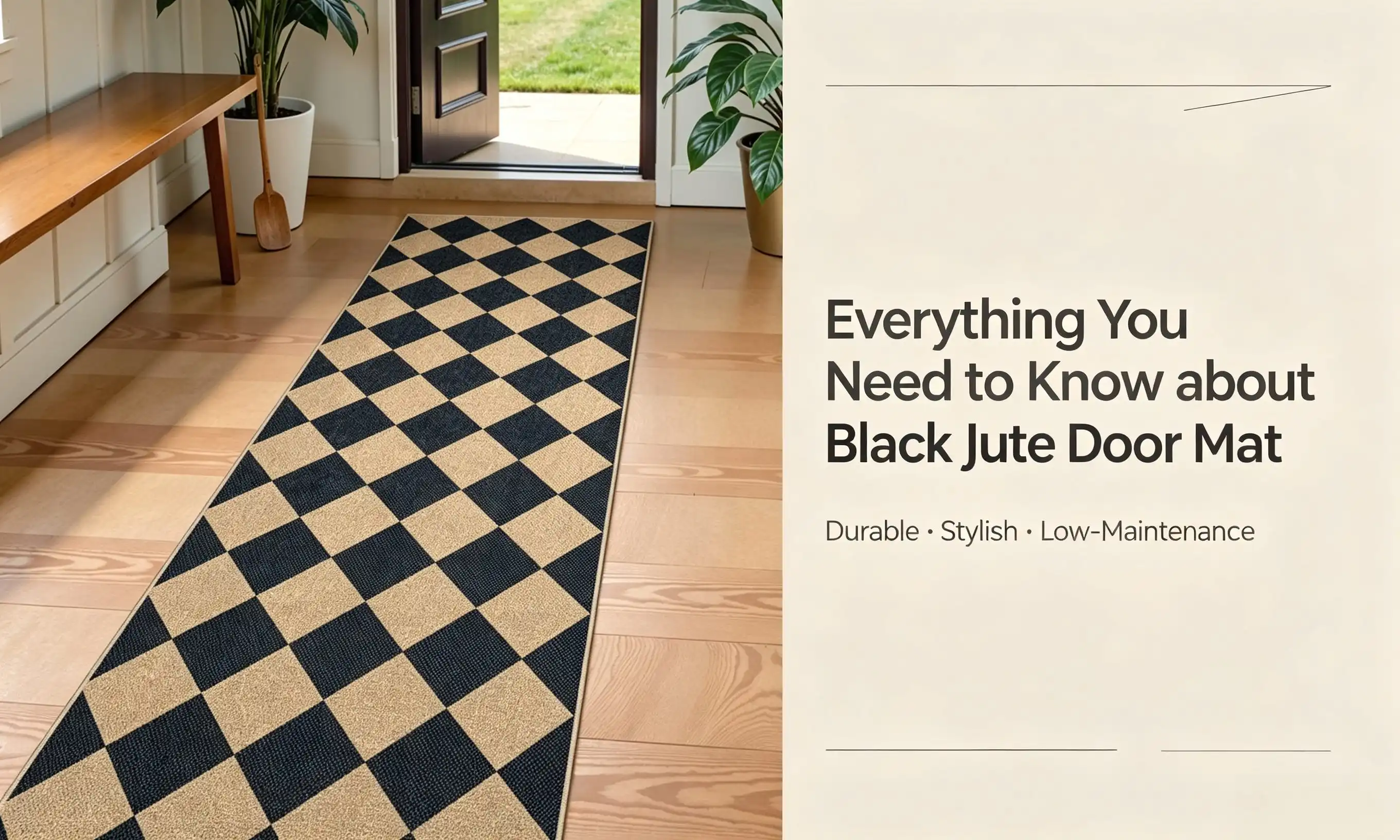Everything You Need to Know about Black Jute Door Mat
