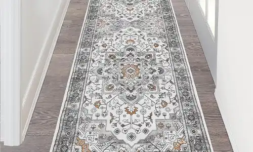 Apartment Corridor Upgrade: Soft & Stylish Crystal Velvet Hallway Rugs