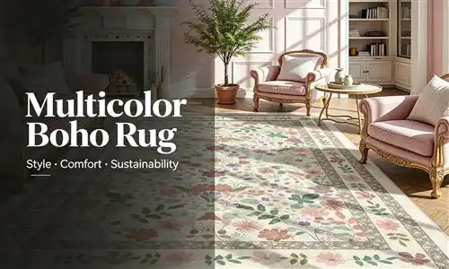 Multicolor Boho Rug: Using Bohemian Area Rugs In Your Home