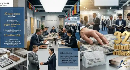 Tianjin Ai Jia Carpet made a splash at the 2026 Hanover International Floor Coverings Fair